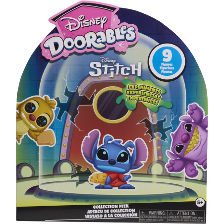 Doorables Stitch Coffret collector, Doorables Disney, Figurine a collectionner de 3,8 cm, Des 5 ans