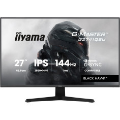 Ecran PC Gamer - IIYAMA - 27 - QHD - 144Hz - Dalle IPS - 1ms - G-Master Black Hawk G2741QSU-B1