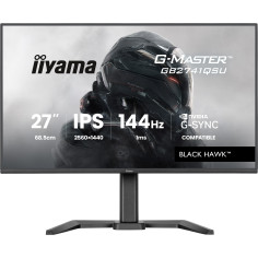 Ecran PC Gamer - IIYAMA - 27 - QHD - 144Hz - Dalle IPS - 1ms - Réglable en hauteur - G-Master Black Hawk4Hz