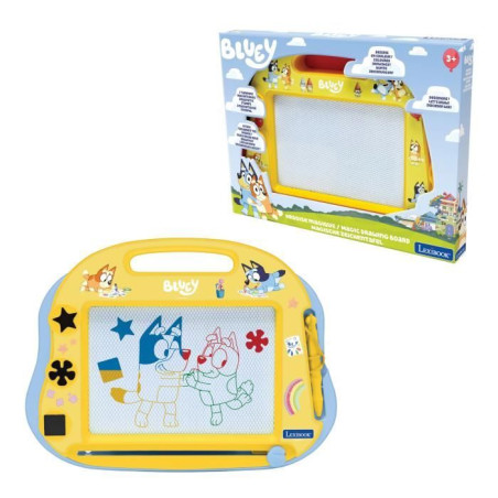 Ardoise Magique Format A5 avec accessoires magnétiques pour dessiner en couleurs Bluey