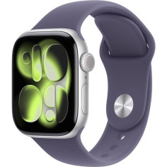 Apple Watch Series 11&nbsp;GPS + Cellular - 42mm&nbsp;- Boîtier Silver Aluminium - Bracelet Purple Fog Sport Band - M/L