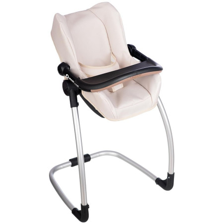 SMOBY - Maxi cosi - Siege + Chaise haute beige - 3 en 1 - Pour poupon - Des 3 ans