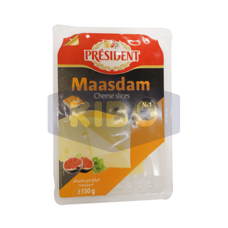 Fromage maasdaam slices 45% Mg 150g
