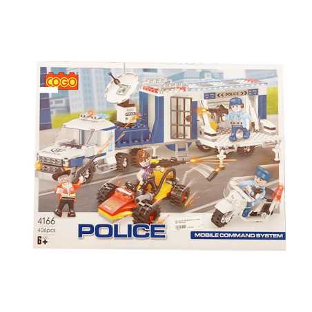 Set de jeu de blocs Police de ville 406 pièces
