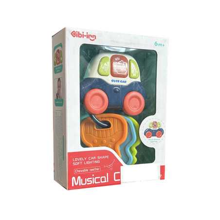 Voiture en plastique ABS musicale avec batterie