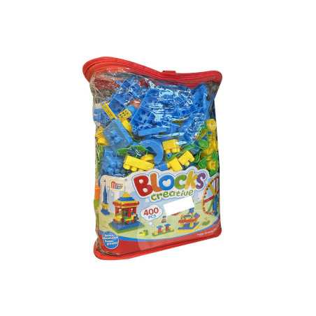 Jeux de construction Blocs colorés en plastique 400 pièces