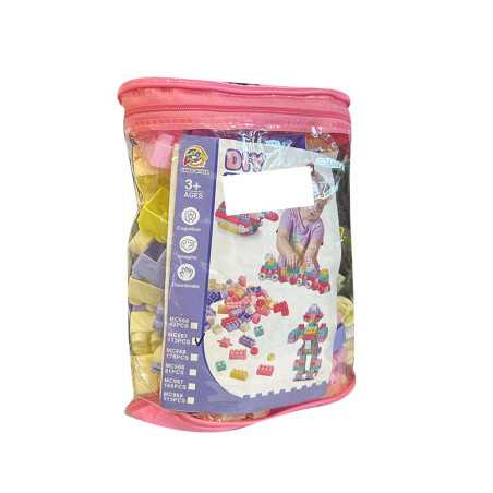 Jeux de construction Blocs colorés en plastique 115 pièces