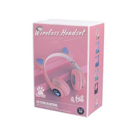 Casque sans fil pour enfants Cat rouge