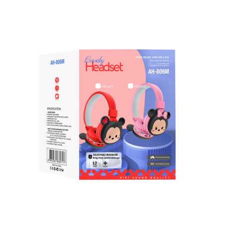 Casque sans fil enfant Minnie Mouse rose