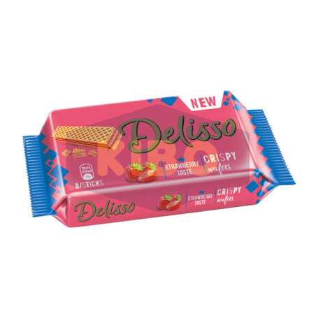 Gaufrette Delisso à la crème de fraise 40g