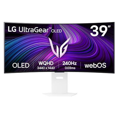 Ecran PC Gamer - LG - 39 - WQHD - 240Hz - Dalle OLED - 0,03ms - Ajustable en hauteur - 39GX90SA-W