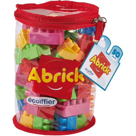 Sac tube briques - Abrick - ECOIFFIER - 50 pieces - Des 18 mois