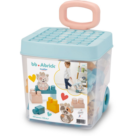 Rolly briques - BB Abrick - ECOIFFIER - 40 pieces - Des 12 mois
