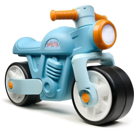 Draisienne Moto&nbsp;Premier - FALK - Avec roues silencieuses - Bleu - 75% Plastique Recyclé - 100% Fabriqué en France - Des 12 mois