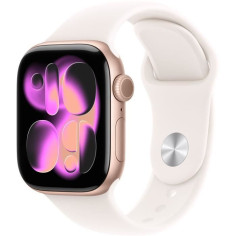 Apple Watch Series 11&nbsp;GPS&nbsp;- 42mm&nbsp;- Boîtier Rose Gold Aluminium - Bracelet Light Blush Sport Band - M/L