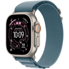 Apple Watch Ultra 3&nbsp;GPS + Cellular&nbsp;- 49mm&nbsp;- Boîtier Natural Titanium - Bracelet Light Blue Alpine Loop - Small