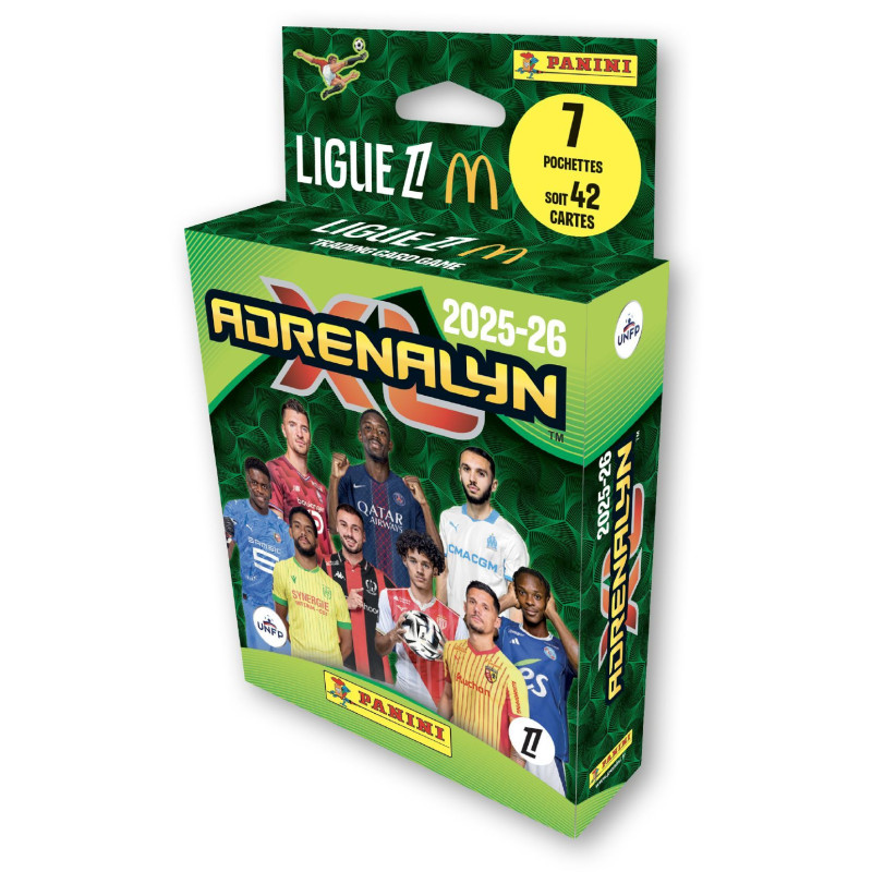 Panini Foot 2025-26 Ligue 1 McDonald's | Boîte 50 Pochettes | 350 Stickers | Album 96 Pages