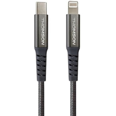Câble THOMSON USB-C vers Lightning 5A - Charge rapide et transfert de données – Longueur 1,5m