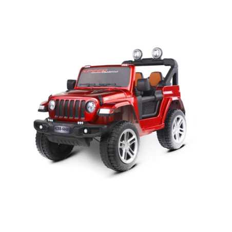 Voiture électrique rouge r/c 2.4g 4 moteurs, USB, musique MP3 lumière LED 118x80x81