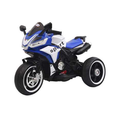 Moto électrique Bleu blanc lumière, musique