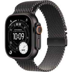 Apple Watch Ultra 3&nbsp;GPS + Cellular&nbsp;- 49mm&nbsp;- Boîtier Black Titanium - Bracelet Black Titanium Milanese Loop - Small