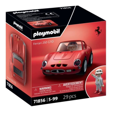 PLAYMOBIL 71856 Ferrari 250 GTO, Playmobil voiture Icon Cars, Classic Cars, 29 pieces, Kidulte, Des 14 ans