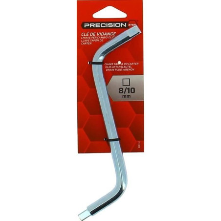 Clé de vidange carré - PRECISION STEEL - 8-10 mm