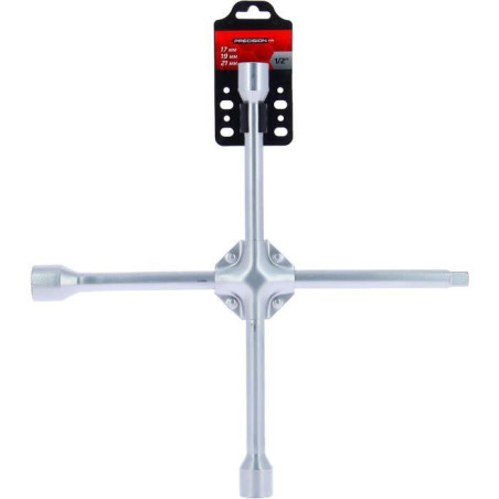 Clé en croix renforcé - PRECISION STEEL - Douilles 17, 19, 21 mm