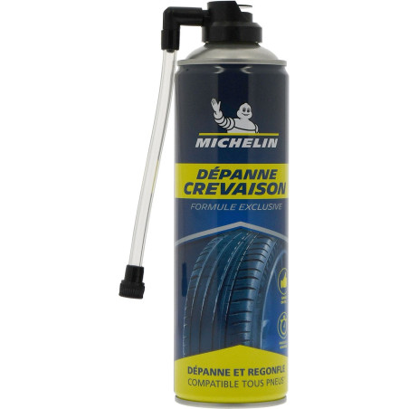 Dépanne crevaison - MICHELIN - Répare et Regonfle sans démontage - 500ml
