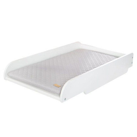 Plan a langer + matelas 'Roba Style' - ROBA - a poser sur lit bébé - Blanc / Matelas gris