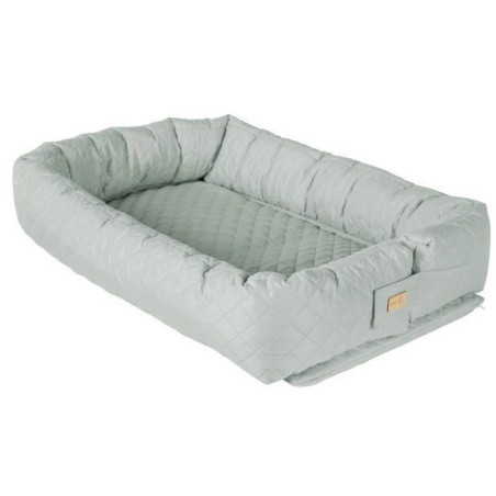 Nid d'ange 3-en-1 - ROBA - Lit de voyage, tour de lit ou matelas a langer - Vert givré