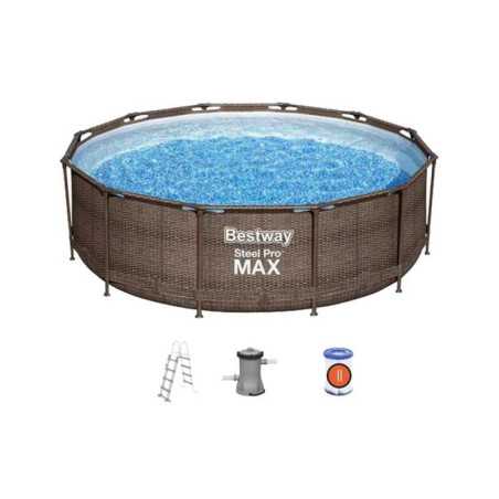 Piscine hors-sol tubulaire steel pro max diam.3.66 x H.1 m
