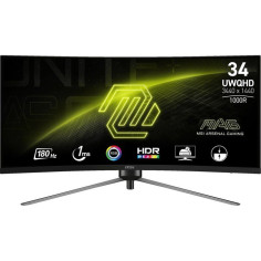Ecran PC Gamer Incurvé - MSI - 34 - UWQHD - 180Hz - Dalle VA - 1ms - MAG 345CQR