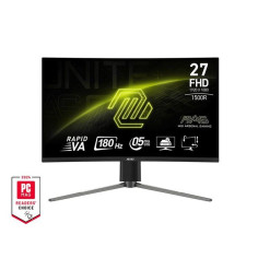 Ecran PC Gamer incurvé - MSI - 27 - FHD - 180Hz - Dalle Rapid VA - 1ms - Ajustable en hauteur - MAG27C6PF