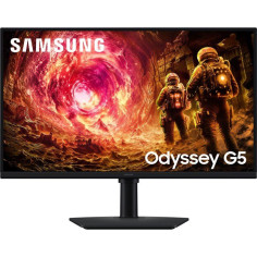 Ecran PC Gamer - SAMSUNG - 27 - WQHD - 180Hz - Dalle IPS - 1ms - Pied reglable en hauteur - ODYSSEY G5 - G50F