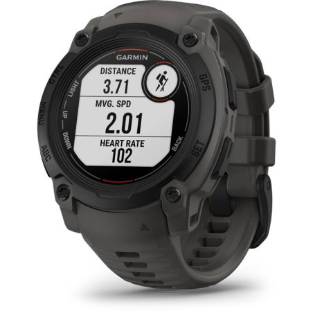 Montre connectée sport - GARMIN - Instinct E - 40 mm - Noir/Gris charbon