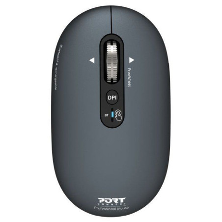 Souris sans fil - PORT Designs - 910501 PURE - Bluetooth - Rechargeable - Gris anthracite