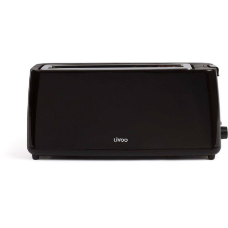 Grille-pain fente longue - LIVOO - DOD168N - 900 W - Thermostat réglable : 7 niveaux - Noir