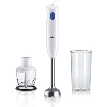 Mixeur plongeant - BRAUN - MultiQuick 1 MQ10.202M - 450 W - 1 vitesse - Blanc