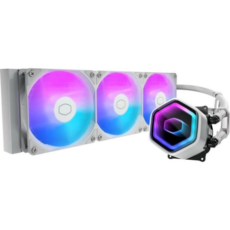 COOLER MASTER - MasterLiquid 360 Core II White Edition - Watercooling AIO - Ventilateurs 120mm