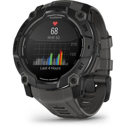 Montre connectée - GARMIN - Instinct 3 - 1,3 - 50 mm - Amoled - Noir/gris