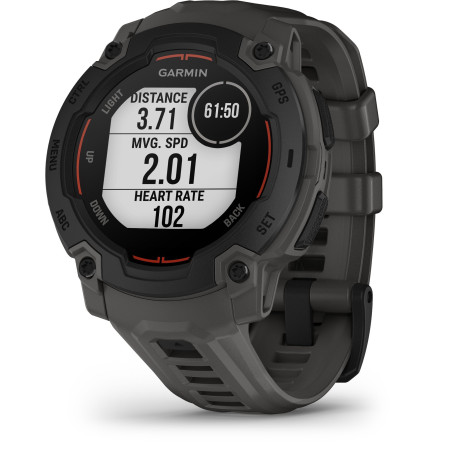 Montre connectée sport - GARMIN - Instinct E - 45 mm - Noir/Gris charbon