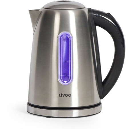 Bouilloire - LIVOO - DOD195 - 2200 W - 1,7 L - Socle 360° - Inoxydable