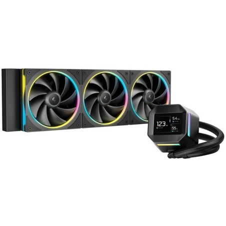 DEEPCOOL - R-LM360-BKDMMC-1 - Watercooling - 360mm AIO - Ecran IPS de 2,4 pouces - Noir - Pompe 6eme génération - 2500 a 3400