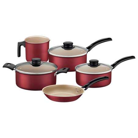 Batterie de cuisine 5 pièces TRAMONTINA - Rouge