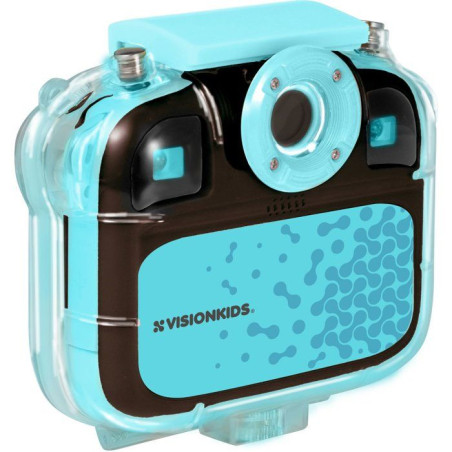Camera digitale Vision Kids écran led, carte mémoire, chargeur inclus, zoom 5X, réso vidéo 1080P, réso photos 32M - Jeux inclus