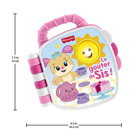 Livre d'éveil - FISHER PRICE - JMC52 - Le Goûter de Sis - Sons et lumieres - Des 6 mois