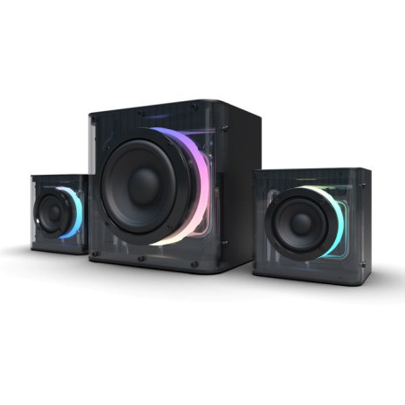 Enceintes gaming - NOVA GAMING - Serpentis - LED RGB - Noir