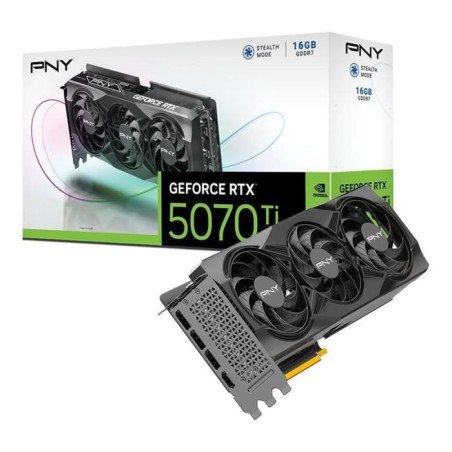 PNY - VCG5070T16TFXPB1 - Carte Graphique - NVIDIA Blackwell GB203 - RTX 5070 Ti - 16GB GDDR7