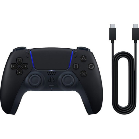 Manette sans fil DualSense– Midnight Black - Avec câble USB pour PC